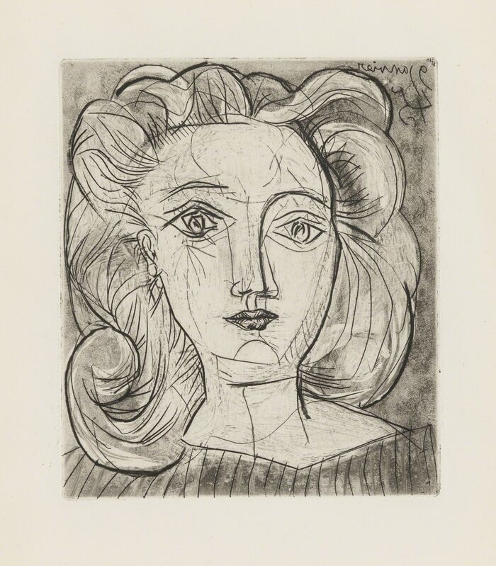 Pablo Picasso, ‘Head of a Woman (Francoise)’, 1945, Print, Etching and drypoint, Christopher-Clark Fine Art