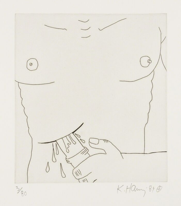 Keith Haring, ‘Untitled (From the Valley Suite) (see Littman p.136-141)’, 1989, Print, Etching, Forum Auctions