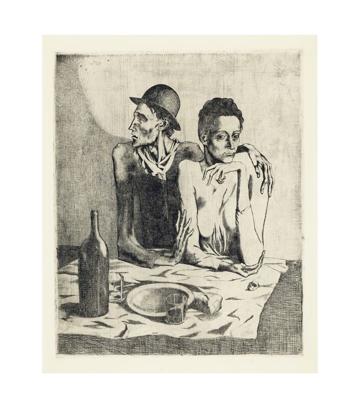 Pablo Picasso, ‘Le Repas Frugal’, 1904, Print, Etching on Van Gelder paper, Christie's