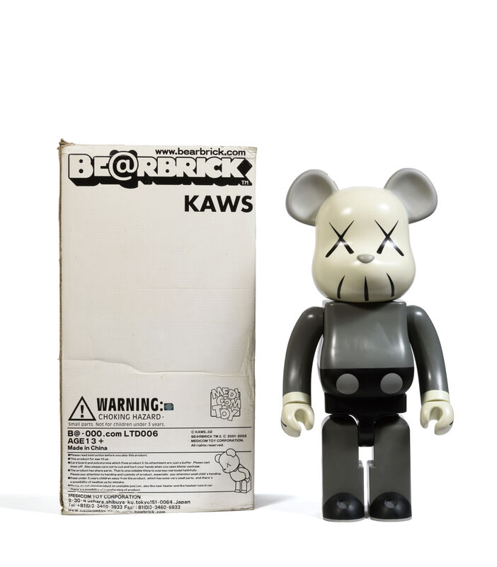 KAWS, ‘Bearbrick 1000% (Grey)’, 2002, Sculpture, Painted cast vinyl, DIGARD AUCTION