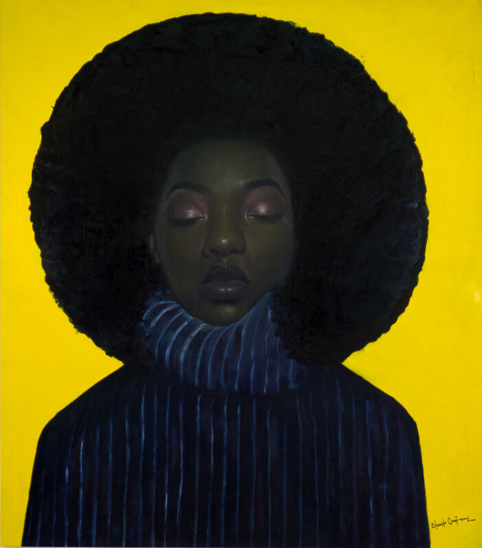 Oluwole Omofemi, ‘Inner Peace ’, 2020, Painting, Oil and acrylic on canvas, Out of Africa Gallery