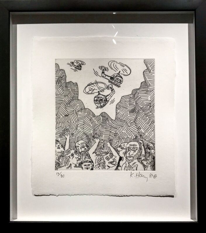 Keith Haring, ‘The Valley #12’, 1989, Print, Etching, Soho Contemporary Art