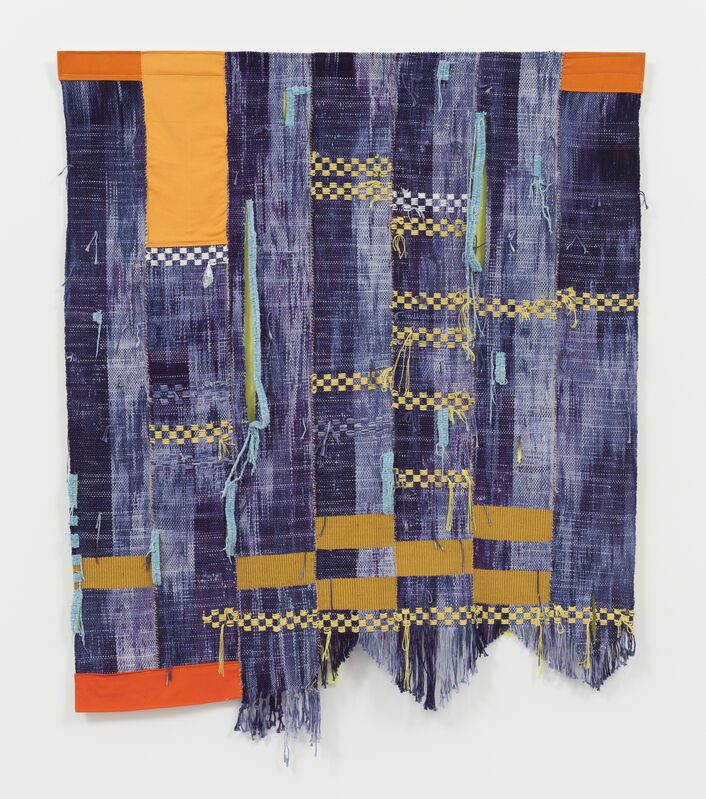 Diedrick Brackens, ‘sleep don't come easy’, 2016, Textile Arts, Woven cotton, nylon, chenille yarn, cotton fabric, Hammer Museum 