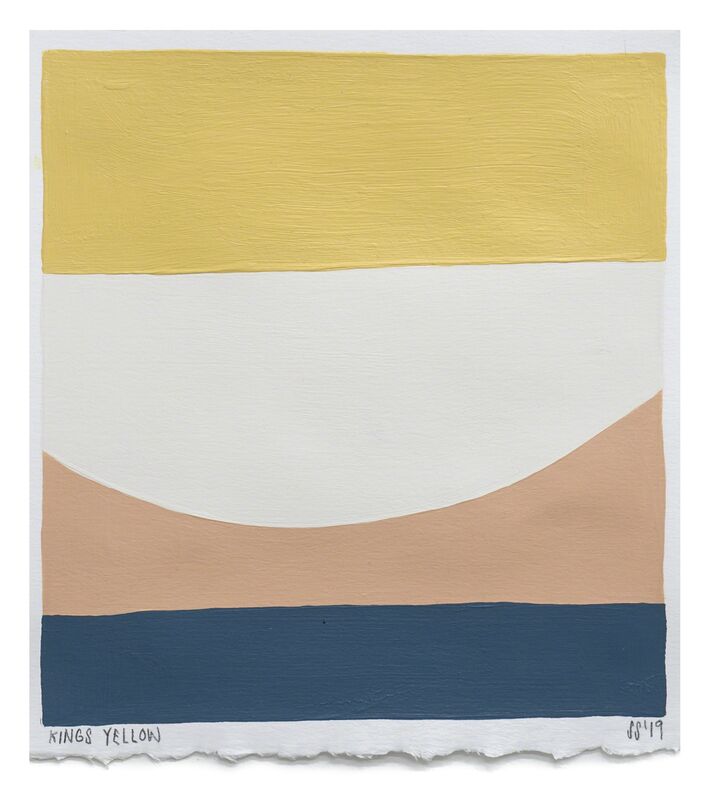 Scott Sueme, ‘Kings Yellow’, 2019, Painting, Acrylic on paper, Uprise Art