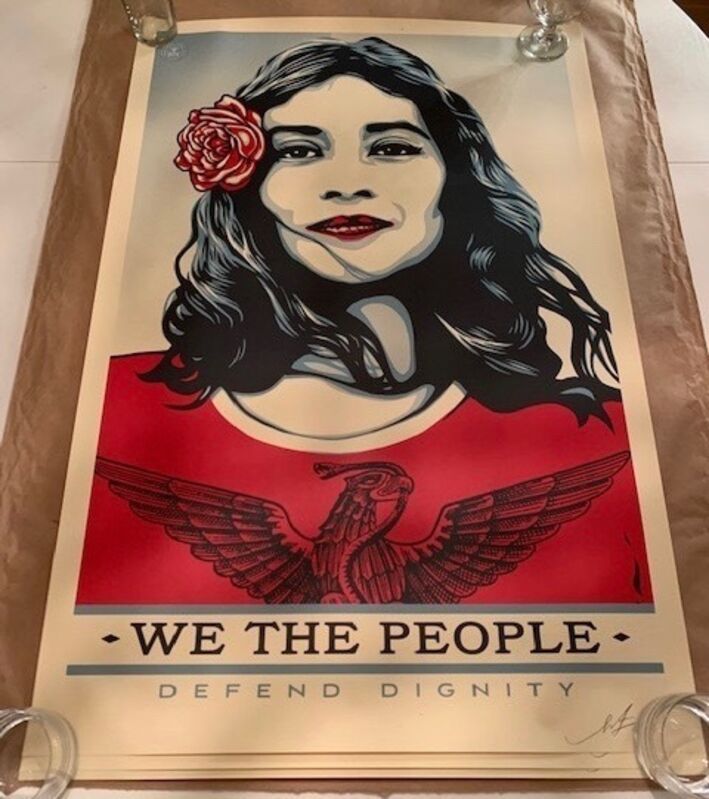 Shepard Fairey, ‘We the People Set (offset)’, 2017, Print, Offset lithograph, Artsy x Capsule Auctions