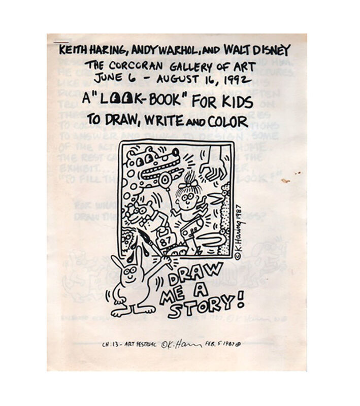 Keith Haring, ‘Rare Keith Haring book (Keith Haring and Andy Warhol) ’, 1992, Ephemera or Merchandise, Offset printed, Lot 180