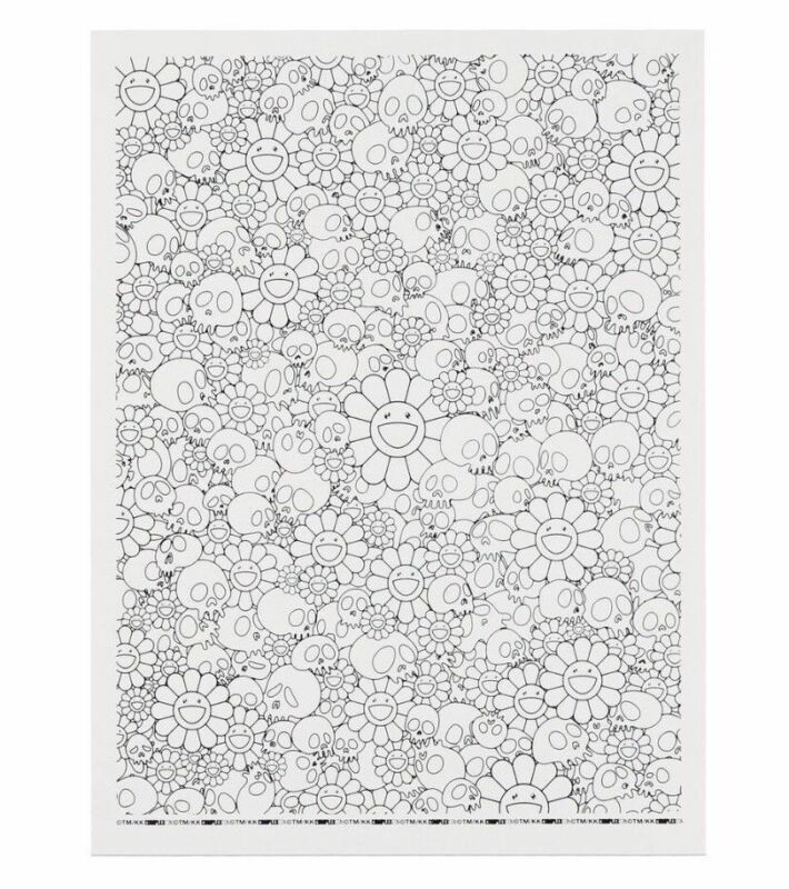 Takashi Murakami, ‘SKULLS & FLOWER WHITE COMPLEXCON’, 2018, Print, ComplexCon Exclusive, Dope! Gallery