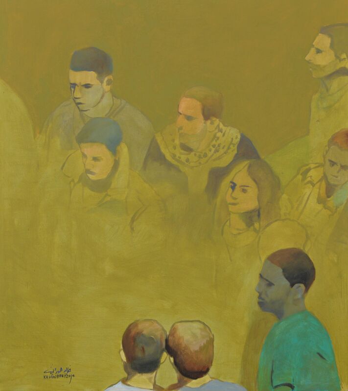 Khaled Hourani, ‘Gathering #1’, 2019, Painting, Acrylic on canvas, Zawyeh Gallery