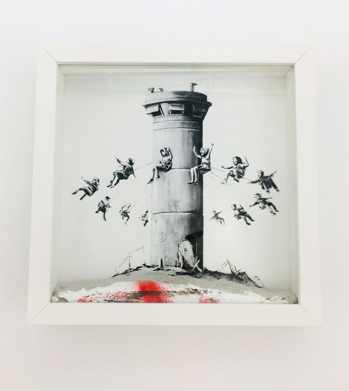 Banksy, ‘Walled Off Hotel - Box Set’, 2017, Mixed Media, Art print housed in an Ikea frame with a chunk of concrete (1st edition), Lougher Contemporary Gallery Auction