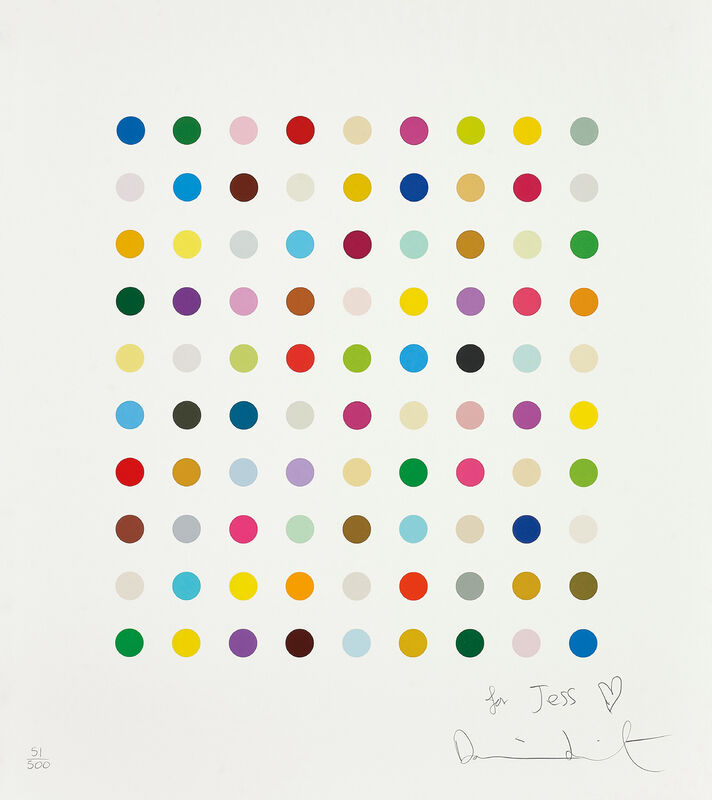Damien Hirst, ‘Untitled Spot Print’, 2007, Print, Screenprint in colours with ultraviolet glaze, on wove paper, with full margins., Phillips