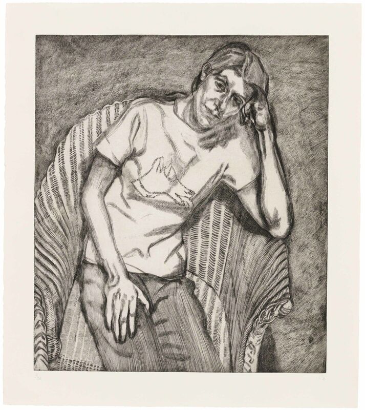 Lucian Freud, ‘Bella in her Pluto Shirt’, 1995, Print, Etching on Somerset Satin White paper, Christie's