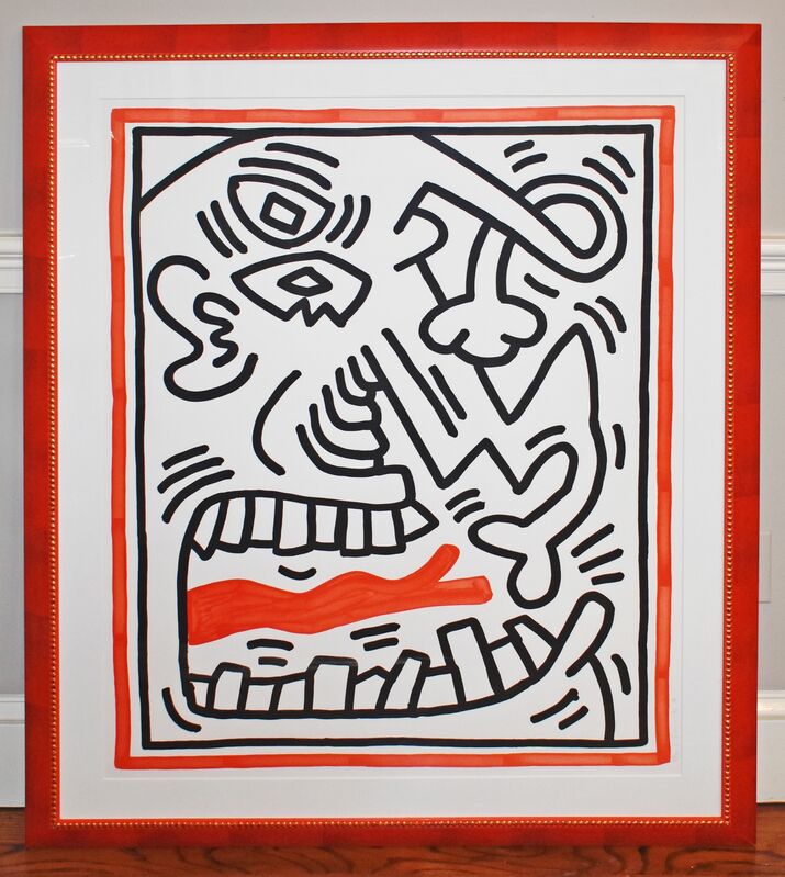 Keith Haring, ‘Untitled (Red Tongue)’, 1985, Print, Lithograph, Georgetown Frame Shoppe