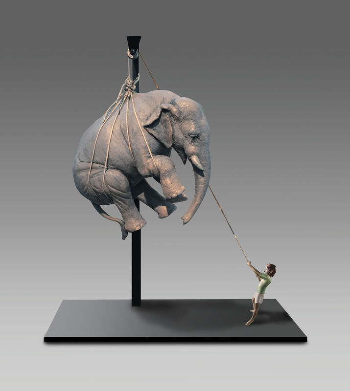 Stefano Bombardieri, ‘Elia e L'Elefante’, 2012, Sculpture, Bronze, Oblong Contemporary