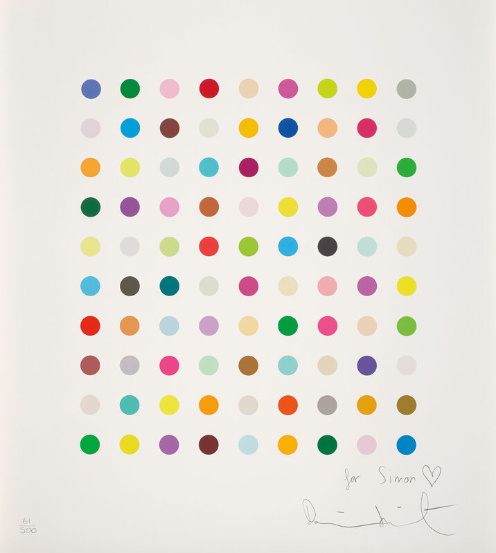 Damien Hirst, ‘Untitled Spot Print’, 2007, Print, Screenprint in colours with ultraviolet glaze, on wove paper, with full margins., Phillips
