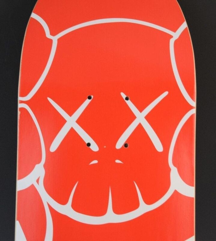 KAWS, ‘Supreme Chum (Red)’, 2001, Sculpture, Screenprint on a wood skateboard deck, Samhart Gallery