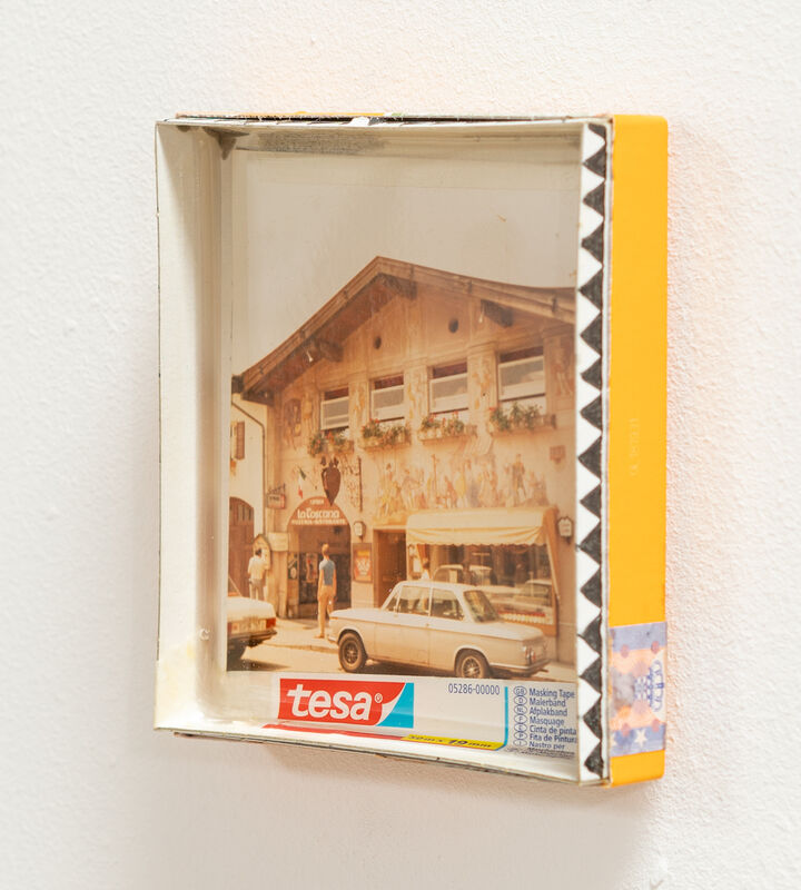 Jack Burton, ‘Not My Holiday ’, 2020, Mixed Media, Found photograph, tessa tape, resin, cigarillo box, CASTOR