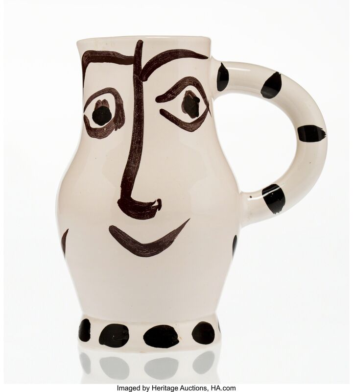 Pablo Picasso, ‘Quatre visages’, 1959, Design/Decorative Art, Terre de faïence ceramic pitcher, painted in colors and glazed, Heritage Auctions