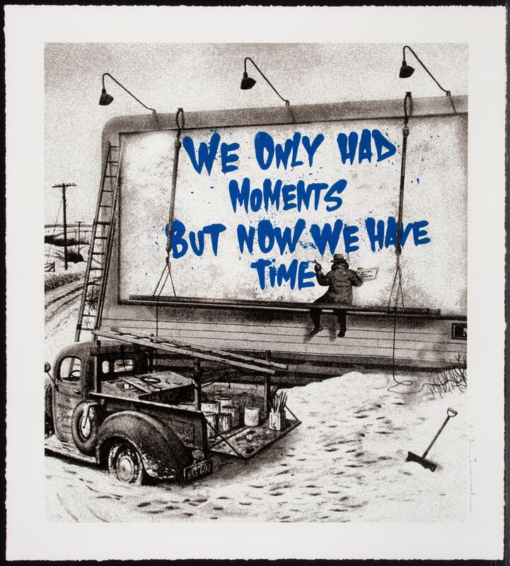 Mr. Brainwash, ‘Now is the Time (Blue)’, 2020, Print, Silkscreen in colors on wove paper, Heritage Auctions