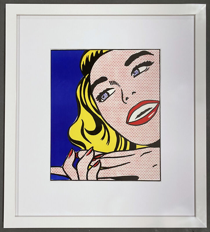 Roy Lichtenstein, ‘Girl’, 1963, Print, Lithograph on white wove paper, Georgetown Frame Shoppe