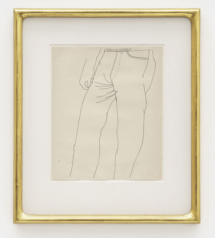 Andy Warhol, ‘Untitled (Torso)’, 1956/57, Drawing, Collage or other Work on Paper, Ink on paper, Aurel Scheibler