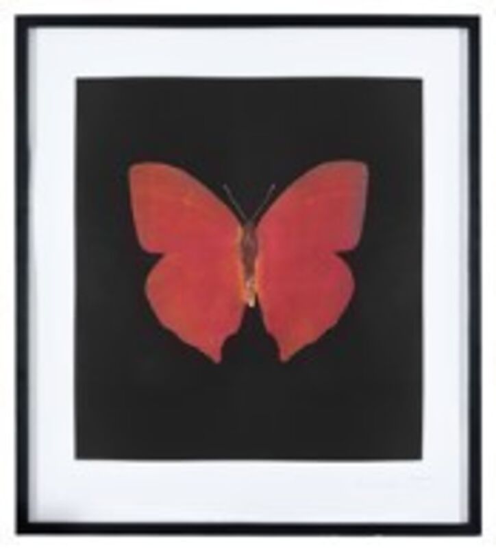 Damien Hirst, ‘Unique Dark Red Butterfly’, 2009, Print, Unique photogravure etching on wove paper, Tate Ward Auctions