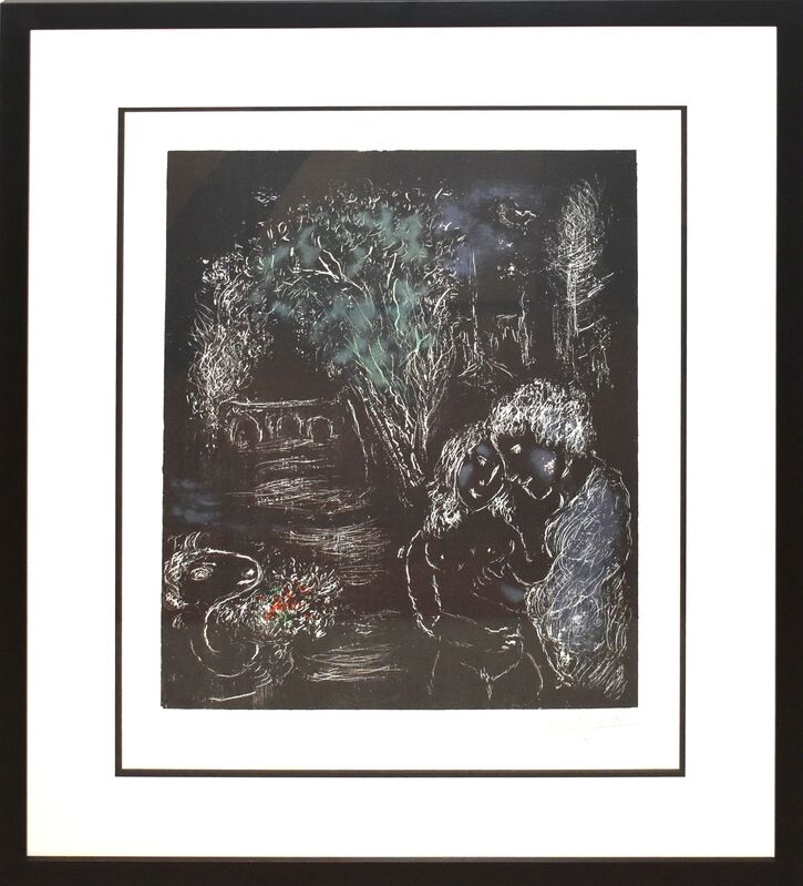 Marc Chagall, ‘Green Tree with Lovers’, 1980, Print, Lithograph, Georgetown Frame Shoppe