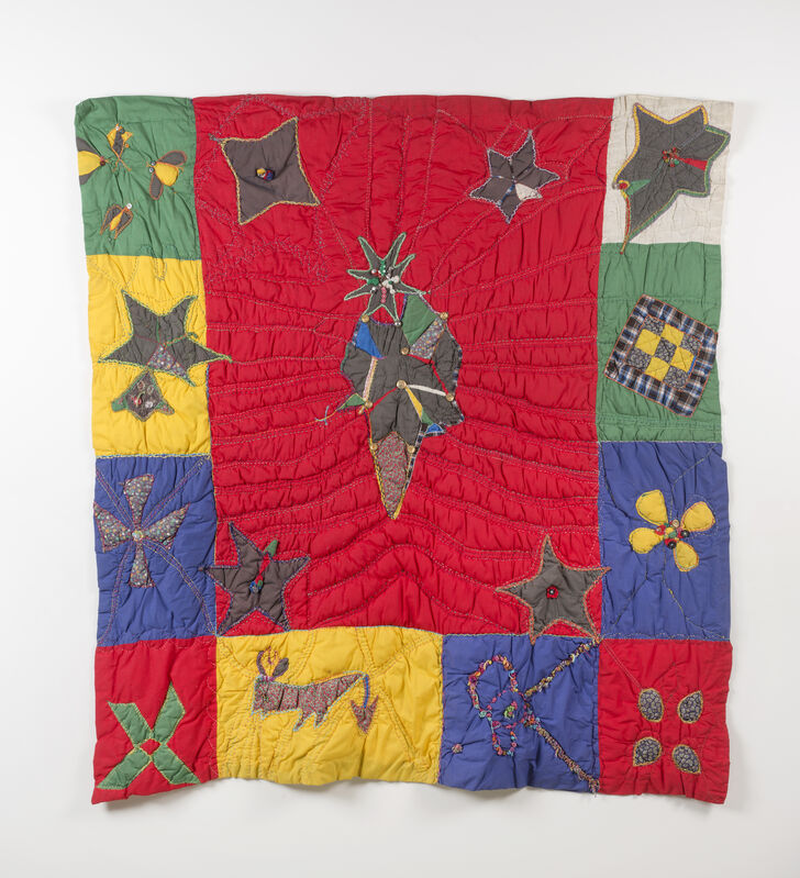 Elizabeth Talford Scott, ‘Joyce's Quilt’, 1983, Textile Arts, Fabric, thread, buttons, Goya Contemporary/Goya-Girl Press