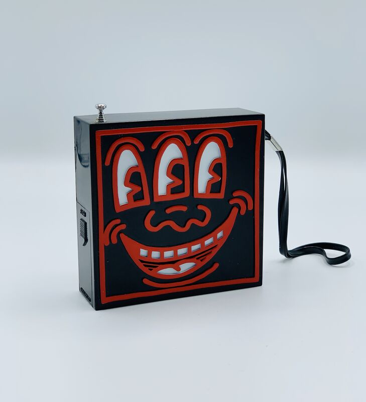 Keith Haring, ‘Pop Shop Radio (Black)’, 1985, Ephemera or Merchandise, Plastic, metal, radio, printed card, Artificial Gallery