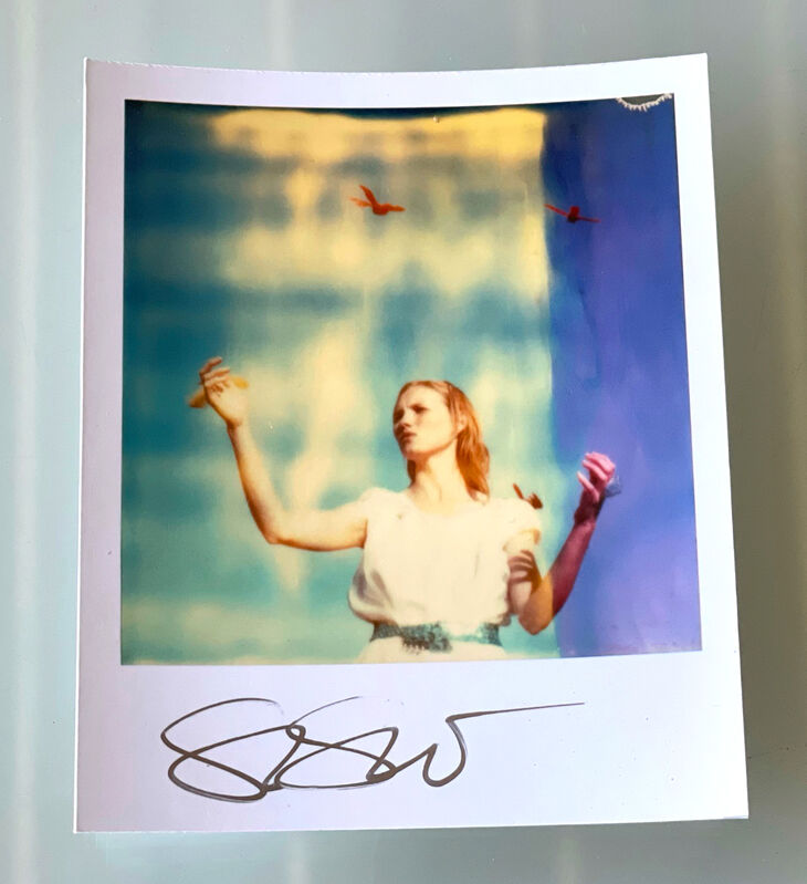 Stefanie Schneider, ‘Stefanie Schneider Polaroid sized Minis - 'Haley and the Birds' - signed, loose’, 1999, Photography, Digital C-Print, based on a Polaroid, Instantdreams