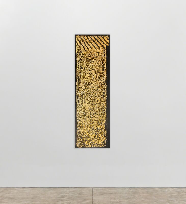 James Nares, ‘Broadway II’, 2019, Painting, 22k gold leaf on Evolon, Kasmin