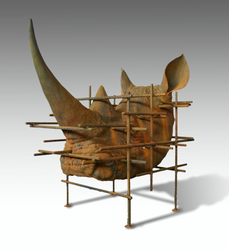 Stefano Bombardieri, ‘IN-OUT’, 2012, Sculpture, Bronze and iron, Oblong Contemporary