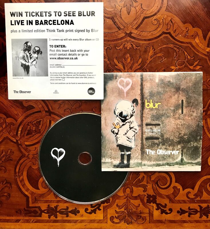 Banksy, ‘Blur -  Exclusive 5 Track CD’, 2003, Ephemera or Merchandise, 5 track CD cover, AYNAC Gallery