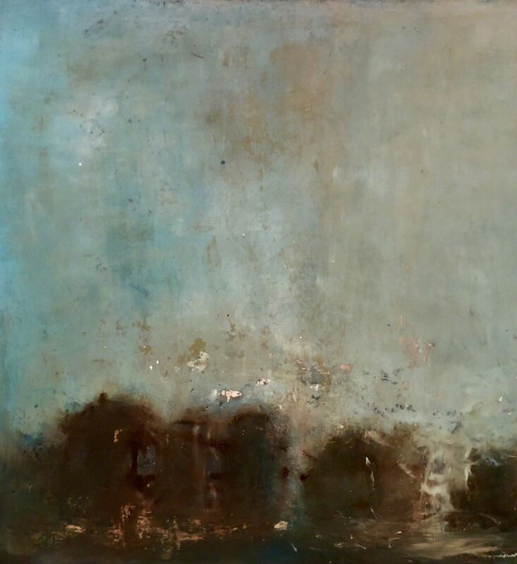 Sandrine Kern, ‘Je t'aime’, 2018, Painting, Oil and cold wax on panel, Nikola Rukaj Gallery
