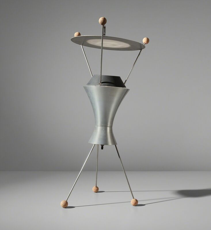 James Harvey Crate, ‘Table Lamp, model no. T-3-C’, circa 1951, Design/Decorative Art, Aluminum, painted aluminum, stainless steel, cork., Phillips