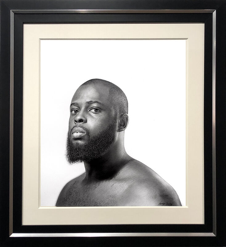 Arinze Stanley, ‘Portrait of Arinze Stanley’, 2021, Drawing, Collage or other Work on Paper, Charcoal and Graphite on Paper, ARCADIA CONTEMPORARY