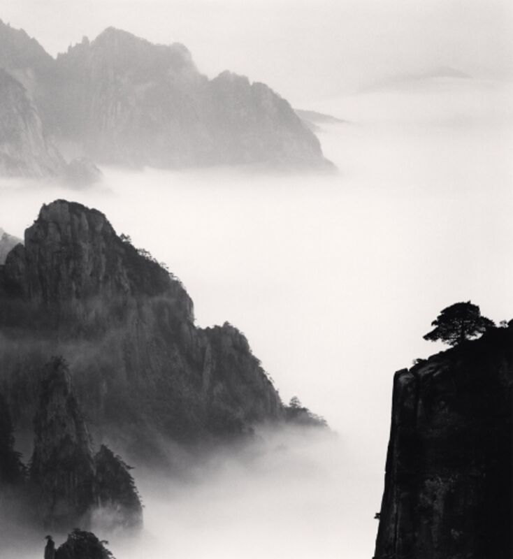 Michael Kenna, ‘Huangshan Mountains, Study 13, Anhui, China’, 2008, Photography, Sepia toned silver gelatin print, Huxley-Parlour