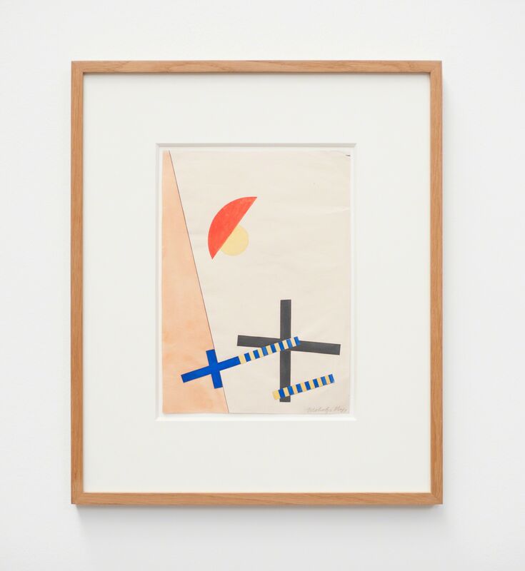 László Moholy-Nagy, ‘Collage mit 2 Kreuzen’, 1922, Drawing, Collage or other Work on Paper, Mixed media, von Bartha