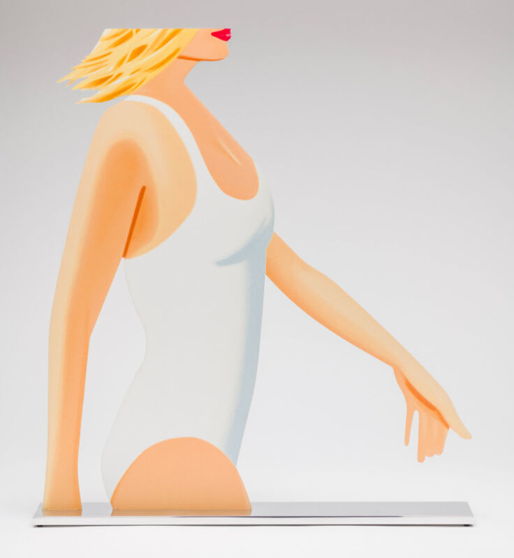 Alex Katz, ‘Coca-Cola Girl (cutout)’, 2019, Sculpture, Cutout from shaped powder-coated aluminum, ARUSHI