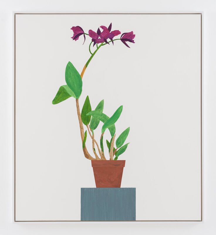 Ed Baynard, ‘Tell me the title of the Orchid on the Painted Grey Stand’, 1978, Painting, Alkyd on canvas, Stephen Friedman Gallery