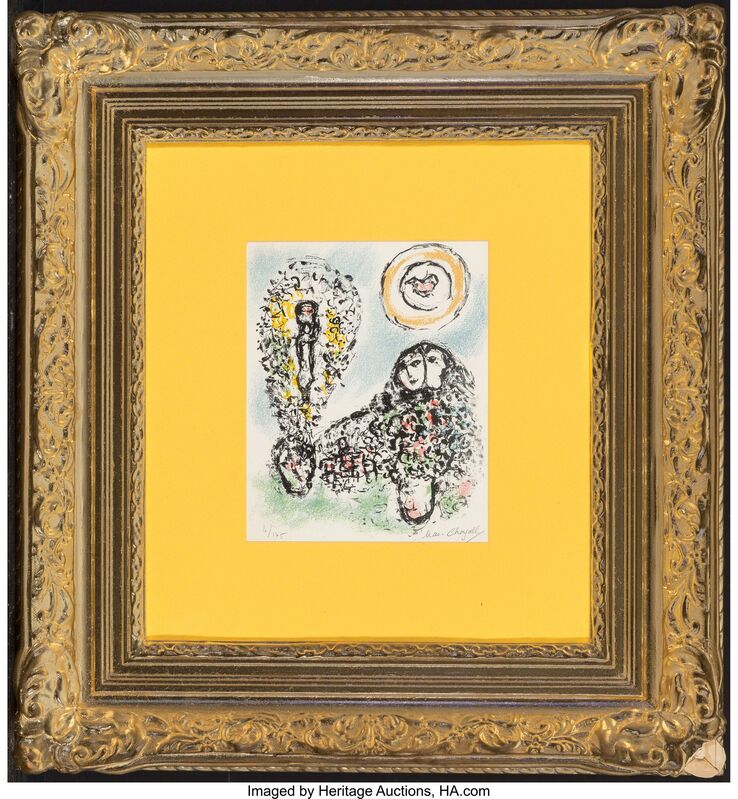 Marc Chagall, ‘La Mise en Mots’, 1969, Print, Lithograph in colors on Arches paper, Heritage Auctions