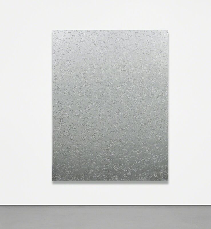 Takashi Murakami, ‘Platinum Skulls’, 2016, Mixed Media, Platinum leaf on canvas mounted on aluminium frame, Phillips