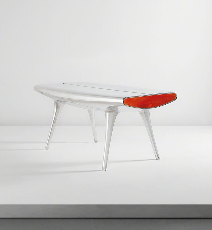 Marc Newson, ‘"Event Horizon" table’, 1992, Design/Decorative Art, Polished aluminum, painted aluminum., Phillips