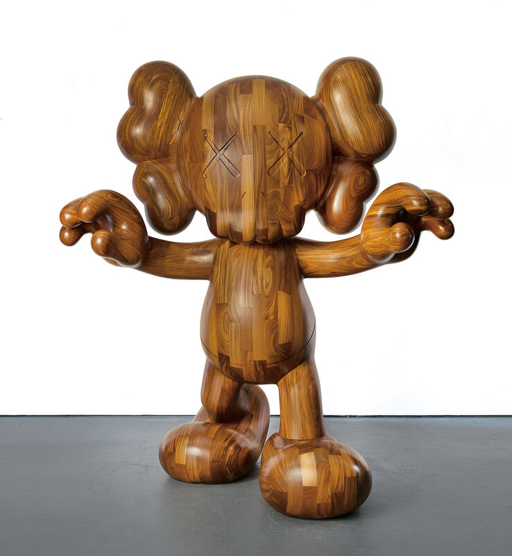 KAWS, ‘FINAL DAYS’, 2013, Sculpture, Afrormosia wood, Phillips