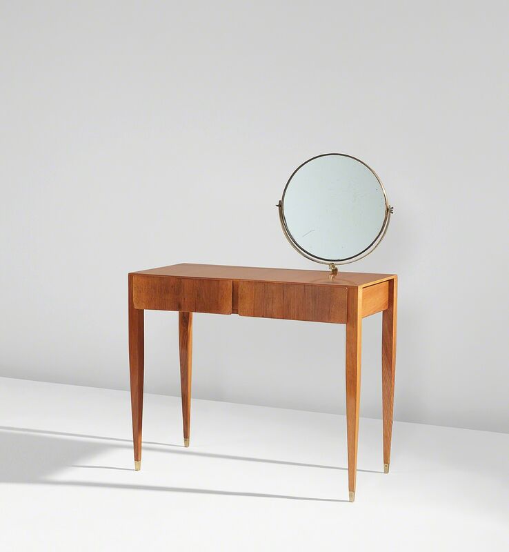 Gio Ponti, ‘Dressing table, from the Hotel Royal, Naples’, circa 1953, Design/Decorative Art, Oak, oak-veneered wood, brass, mirrored glass., Phillips