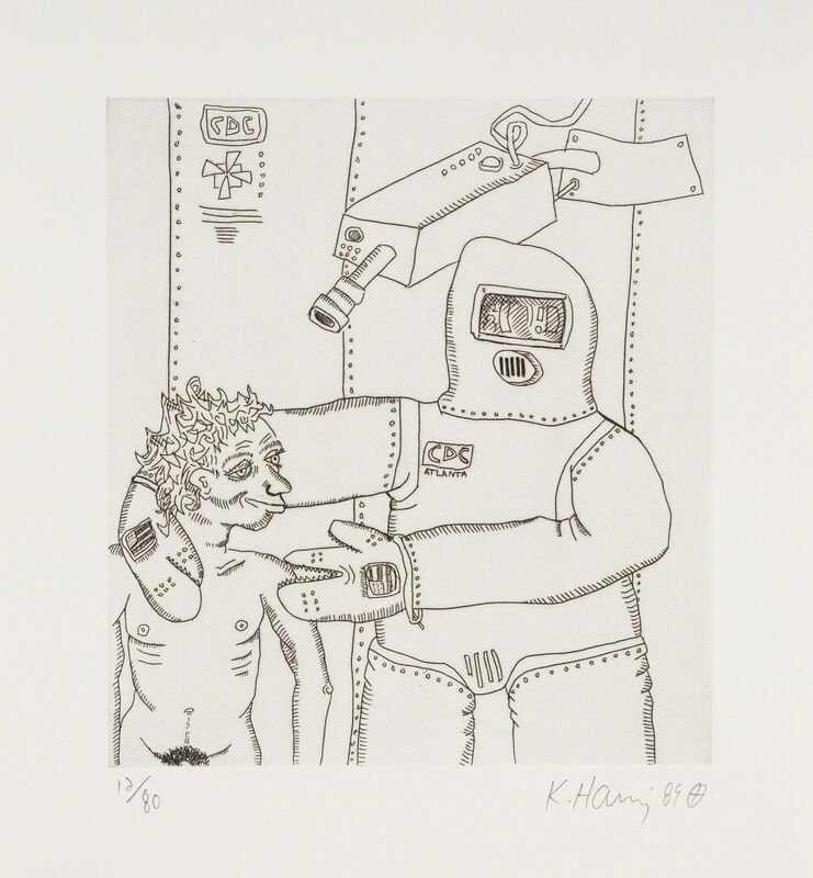 Keith Haring, ‘From the Valley Suite (see Littman p.136-141)’, 1989, Print, Etching, Forum Auctions