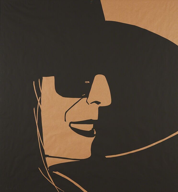 Alex Katz, ‘Large Black Hat Ada 2’, 2013, Print, Screenprint, on brown kraft paper, the full sheet, Phillips