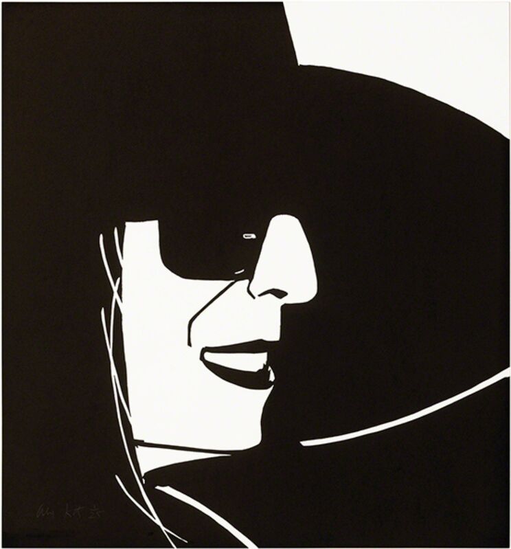 Alex Katz, ‘Black Hat (Ada)’, 2012, Print, Woodblock on Somerset satin white 300 g, Toshkova Fine Art Advisory