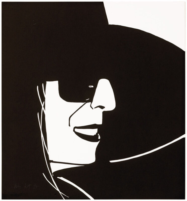 Alex Katz, ‘Black Hat (Ada)’, 2012, Print, Wood-cut, Nikola Rukaj Gallery