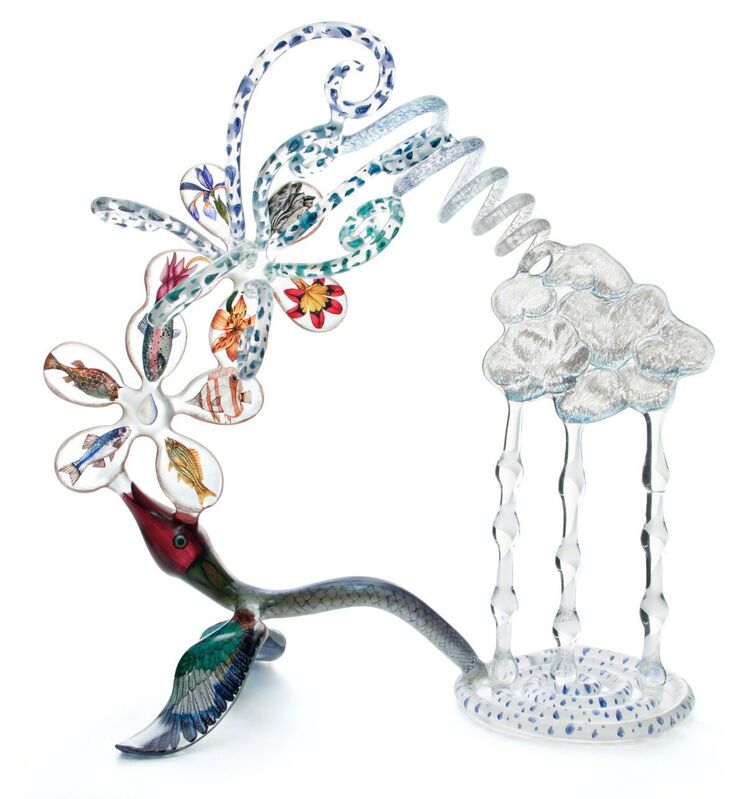 Ginny Ruffner, ‘AES: HOW RAIN GETS IN CLOUDS’, 2013, Sculpture, Flameworked glass, Traver Gallery