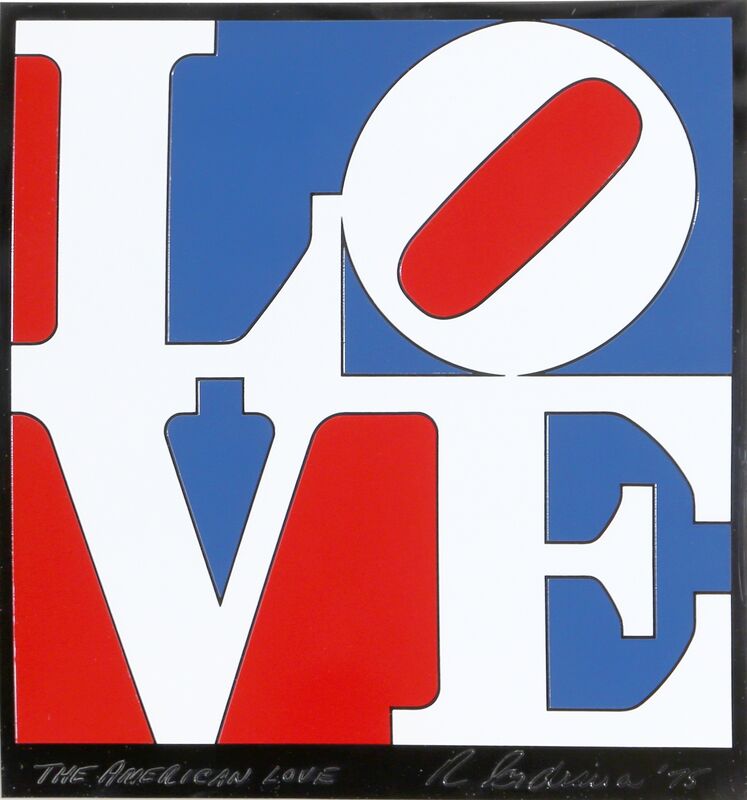 Robert Indiana, ‘American Love’, 1975, Design/Decorative Art, Enamel on aluminum, RoGallery Gallery Auction